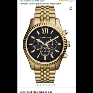 Michael Kors Watch still new gold with black dial
